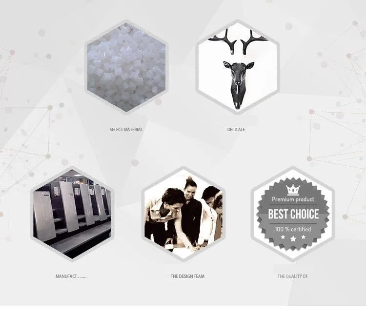 HOMIN Animal Wall Decor Hooks Antlers American Style Household Decor Hooks Multi-purpose Wall Coat Keys Bags Clothes Hook 04