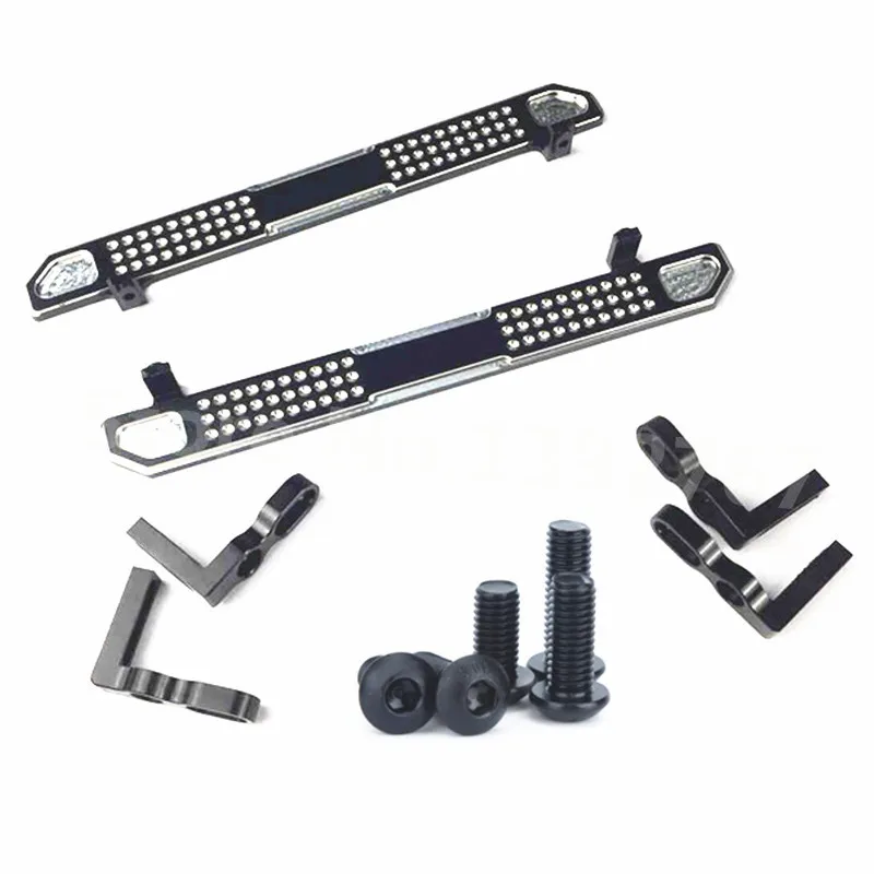 RC Cars TRAXXAS Alloy Pedal Side Board Side Skid Plate Footplate OP For 110 RC Crawler Traxxas TRX-4 Trx 4 Upgrade Parts CNC