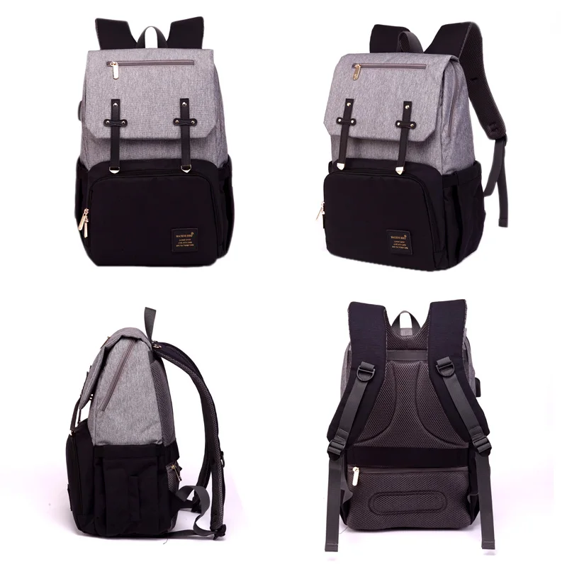 2019 сумка для подгузников, мам рюкзак папы детская коляска сумка водостойкая оксфордская сумка пеленки для ухода сумка наборы USB