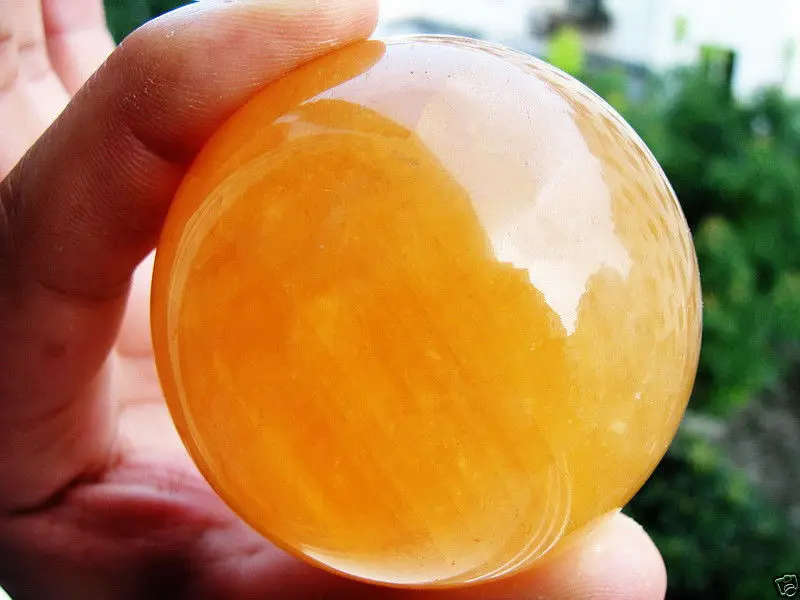 

Natural Citrine Calcite Quartz Crystal Sphere Ball Healing Gemston