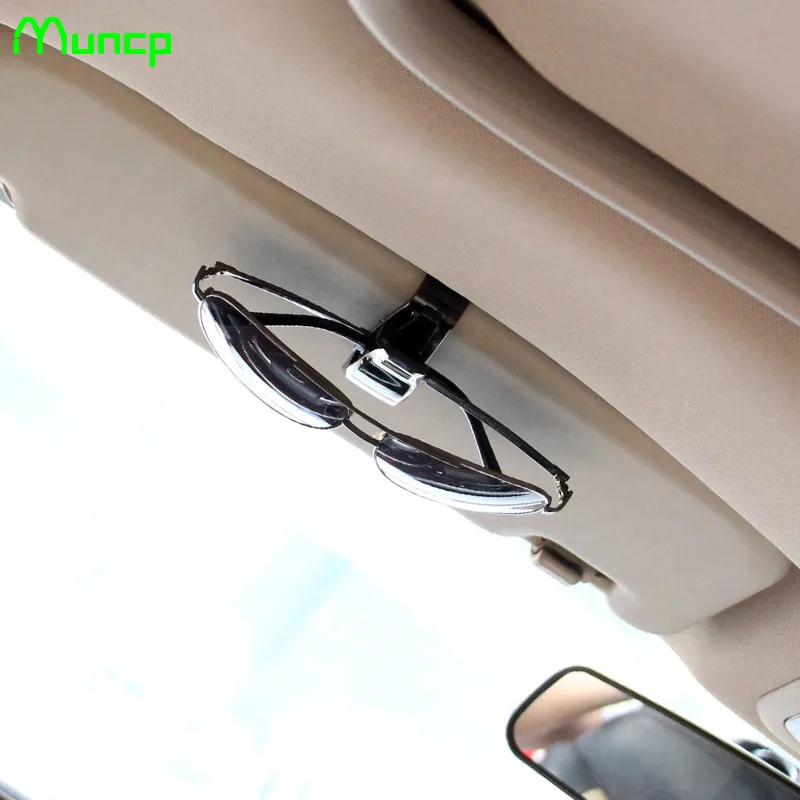 Muncp Car Glasses Holder Auto Vehicle Visor Sunglass Eye Glasses Holder