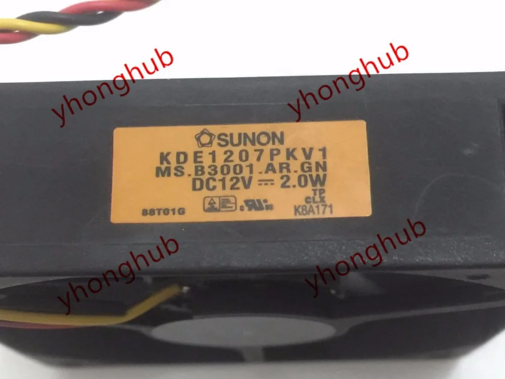 SUNON KDE1207PKV1 MS. B3001.AR. GN серверный вентилятор DC 12V 2,0 W 70x70x20mm