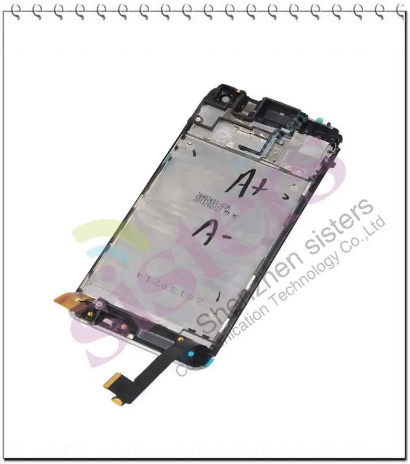 HTC0010  White Black Red Front Housing LCD Touch Digitizer Screen + Frame Faceplate Assembly For HTC One M7 (6)