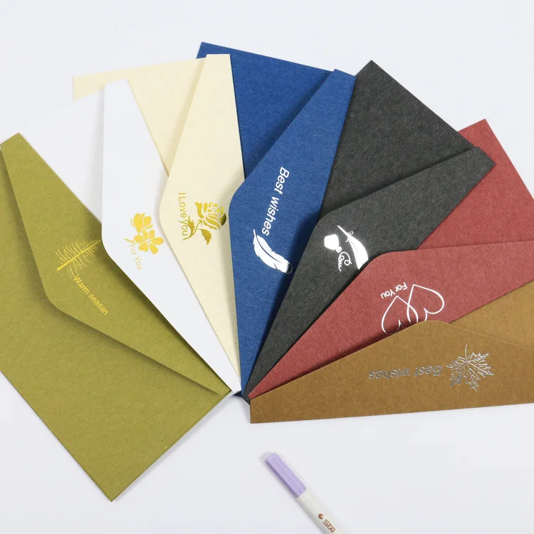 

Coloffice 5pc/lot High-grade bronzing Western-style retro envelope custom Business letter origin for love letters stationery