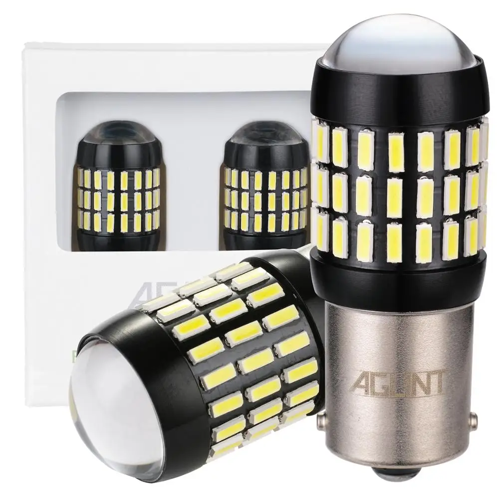 AGLINT 2 шт. 1156 1141 BA15S P21W светодиодный ные лампы 4014 чипы 66 SMD для поворотников лампа
