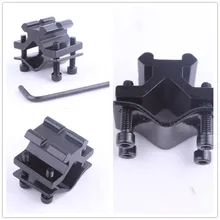 Регулируемый стальной тактический сошки адаптер с 20 мм рельсовым креплением для сошки с Пикатинни и фонариком или прицел