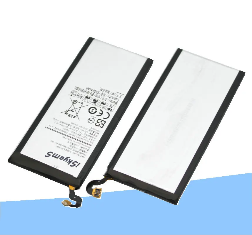 ISkyamS 1x2550 мАч EB BG920ABE сменный литий ионный аккумулятор для Samsung Galaxy S6 G9200 G920i G920f G920A