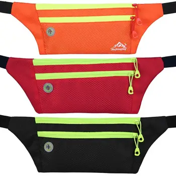 

Sell at a loss! Running Fanny Pack 3 Pocket Travel Money Waist Bag for Cycling Hiking Jogging Travelling Outdoor Spo