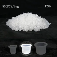 500 шт./лот Средний размер 12 мм белый татуировки Чернила чашки для татуировки иглы Чернила Советы Ручки рулевые для мотоциклов Наборы питания