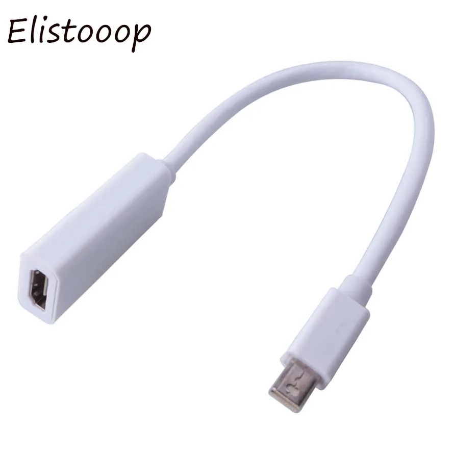 

Hot 2018 DP to HDMI Cable Adapter Thunderbolt DisplayPort Display Port DP to HDMI Cable Adapter for Mac Macbook Pro Air