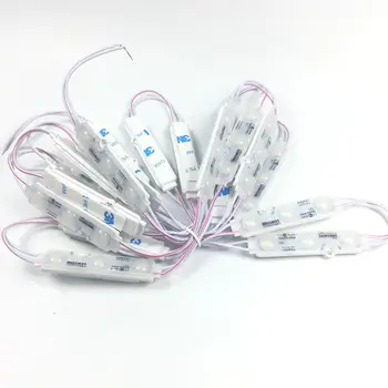 

10pcs/lot Cool white 5730 LED Module Waterproof 5730 3LEDs Injection molding With lens 1.5W 12V , LED Sign , shop banner