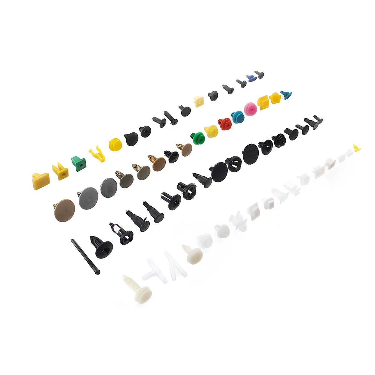 

500/1000 Pcs Universal Plastic Car Mixed Fastener Clip Bumper for Fender Trim Kit Rivet Door Panel Engine Cover Fastener Clips