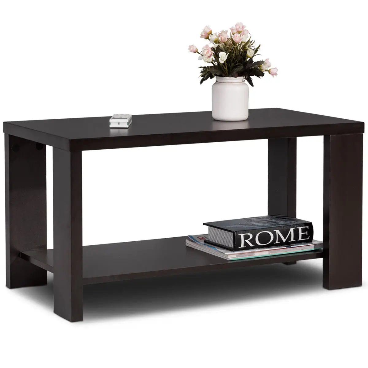 Giantex Coffee Table Rectangular Cocktail Table Wood Modern Living Room Furniture with Storage Shelf HW56758CF Giantex Coffee Table Rectangular Cocktail Table Wood Modern Living Room Furniture with Storage Shelf HW56758CF