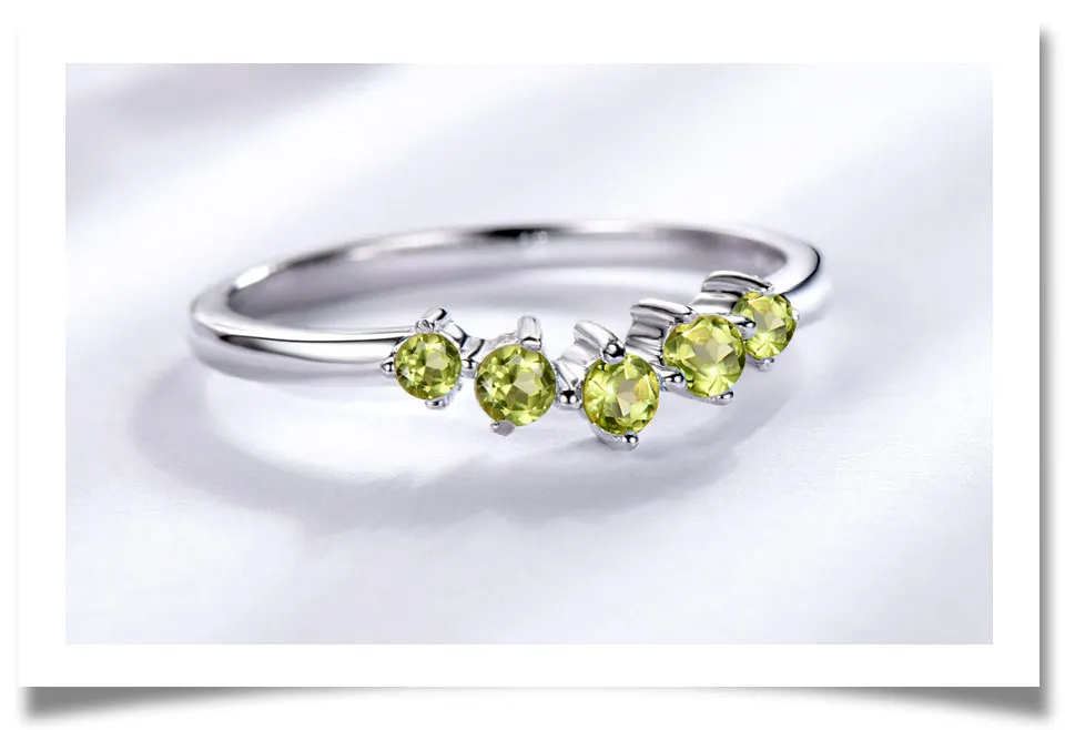 925 sterling silver natural peridot ring(4)