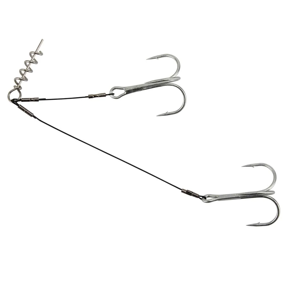 Spinpoler New Fishing Pike Rig Shot Rig Hook With Extra Sharp High-Carbon  Steel Trebles Hooks For Soft Lure Bass Fishing