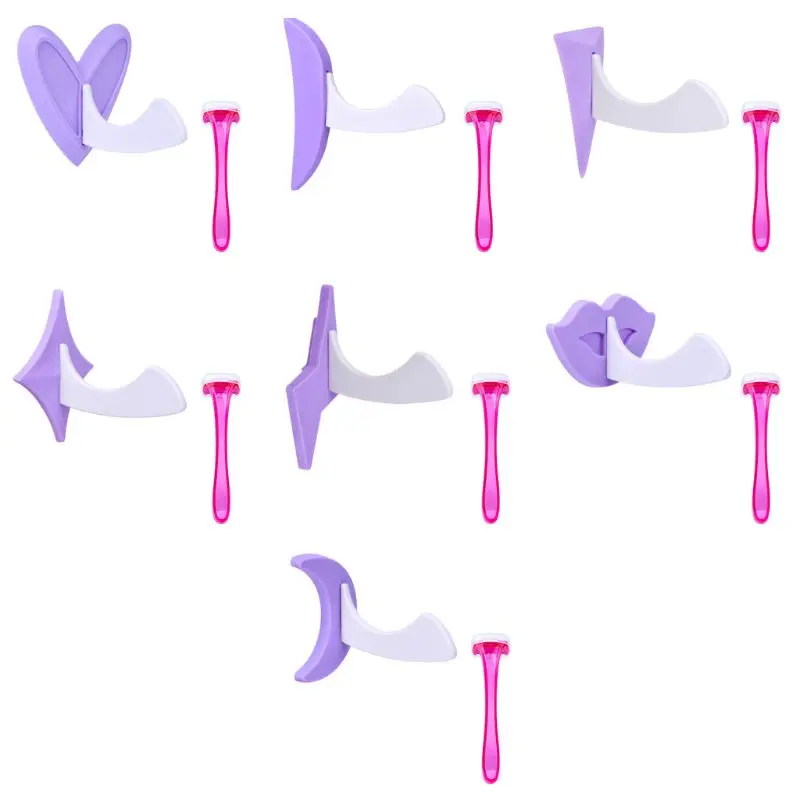 Womens Bikini Privates Shaving Stencil Set Female Pubic Hair