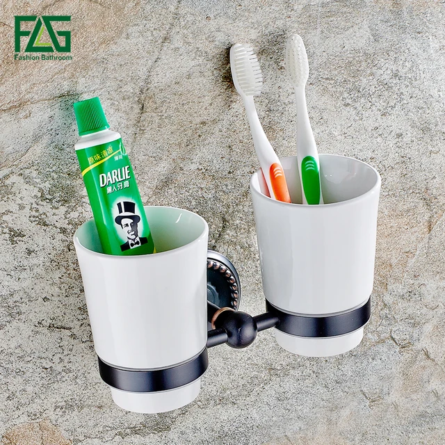 Flg Bathroom Accessories Wall Mounted Tumbler Holder Cup Flg Bathroom Accessories Wall Mounted Tumbler Holder Cup Holders Toothbrush Oil Rubbed