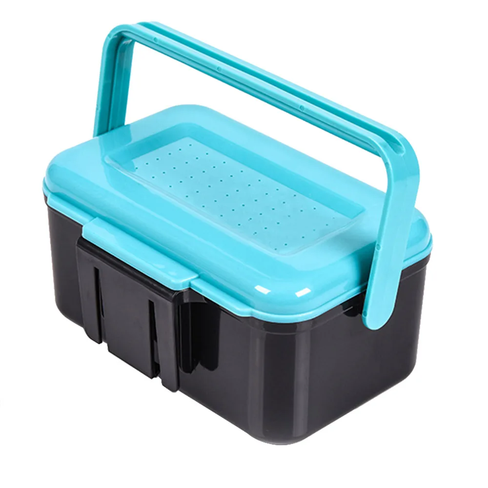 

Breathable ABS Plastic Fishing Box Tool Fishing Bait Earthworm Worm Lure Tackle Storage Container for Lures Hook Accessories