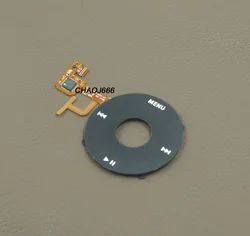 Black and White Clickwheel with Flex Ribbon Cable (WHITE)