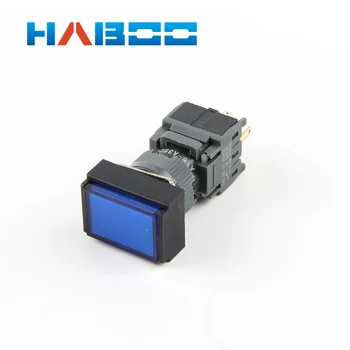 

10pcs packing dia.16mm led lighted 6V,12V,24V,110V,220V reset push button switch 3NO+3NC