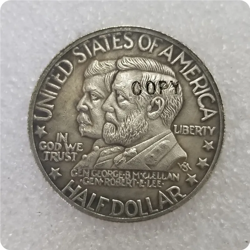 Памятные монеты Antietam 1937 половина копия доллара реплики монет медаль