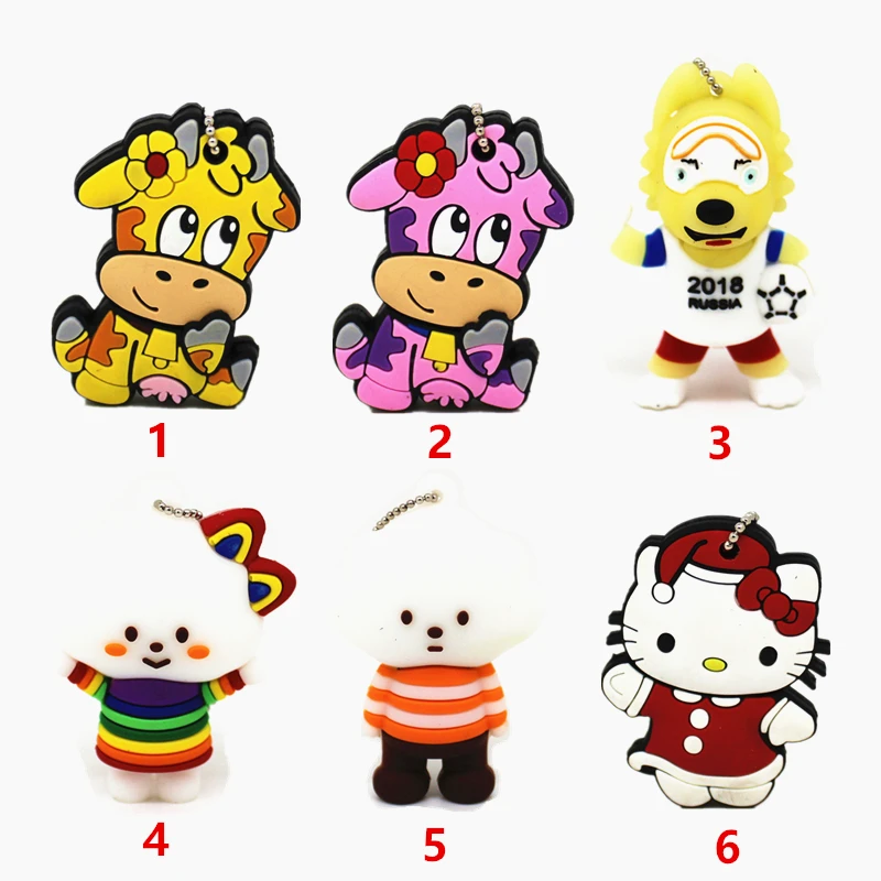 Флеш накопитель USB Hellokitty с изображением животных из мультфильма Футбол 4 Гб флеш 32