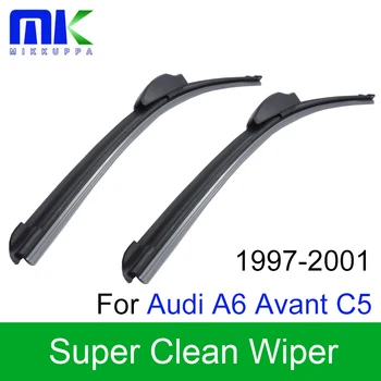 

Mikkuppa Front And Rear Wiper Blades For Audi A6 Avant C5 1997-2001 Windscreen Natural Rubber Windshield Auto Car Accessories