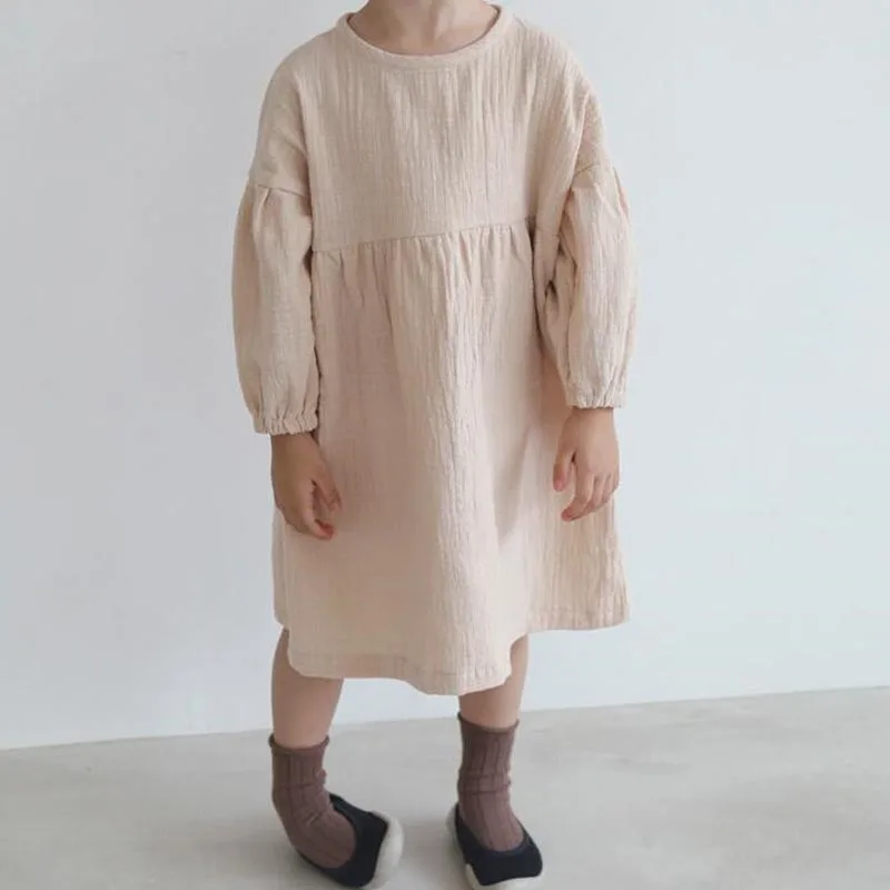 children dress Girls Dress Latterm Princess Dress Linen Girl Clothings Ins Sweet Toddler Kids Girl Dresses Casual Japan Korean Fashion Clothing skirt for baby girl