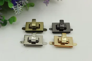 

6pcs/lot 4 color luggage hardware accessories die casting twist lock mortise lock small fang lock trumpet