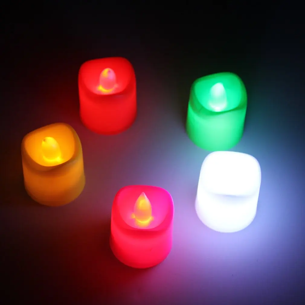 

Flameless Votive Christmas Candles Battery Operated Flickering LED Tea Light