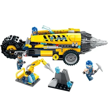 

City Spar Team Heavy Mining Drilling Machine Off-road Building Blocks Sets Bricks Model Kids Toys