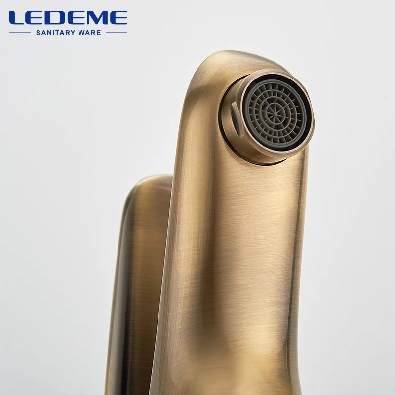 LEDEME Смеситель для умывальника латунь Цвет: бронзовый L1048C|basin faucet|waterfall faucettap mixer |