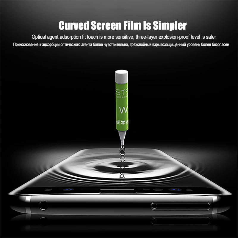 5D полностью проклеенное изогнутое УФ закаленное стекло для samsung Galaxy S8 S9 S10 Plus S10 3D Защитная пленка для экрана для Galaxy Note 8 9 стекло