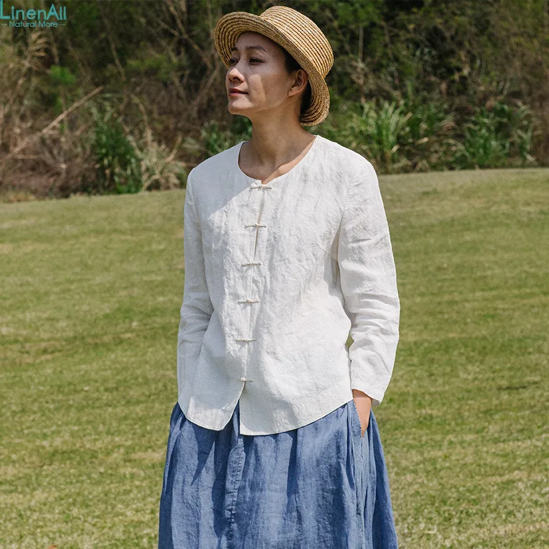 Buy 100 linen clothing Original design women's spring
