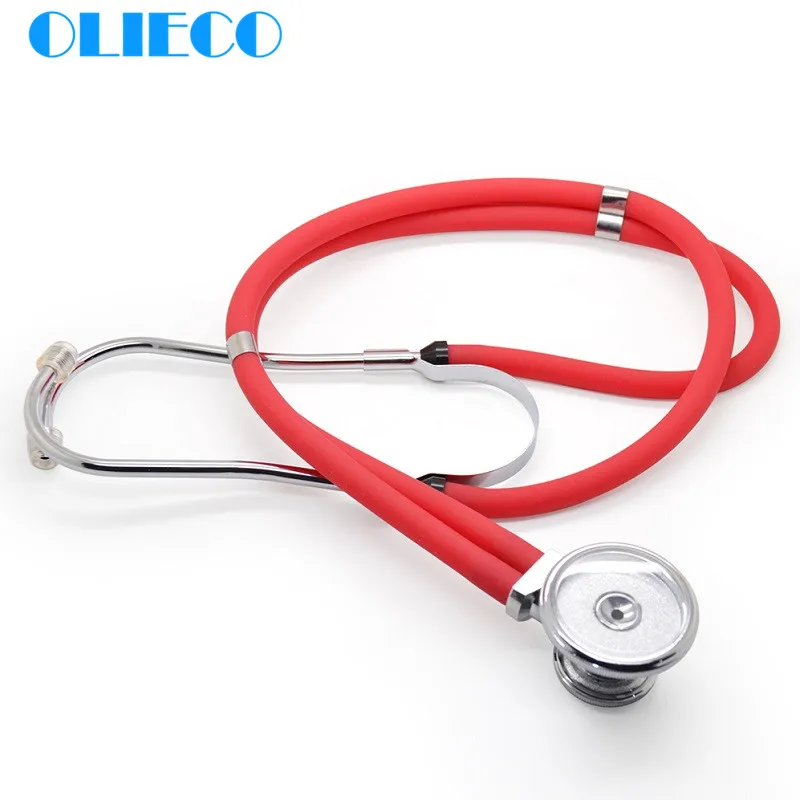 Портативный стетоскоп OLIECO профессиональный с двойной цветной головкой для