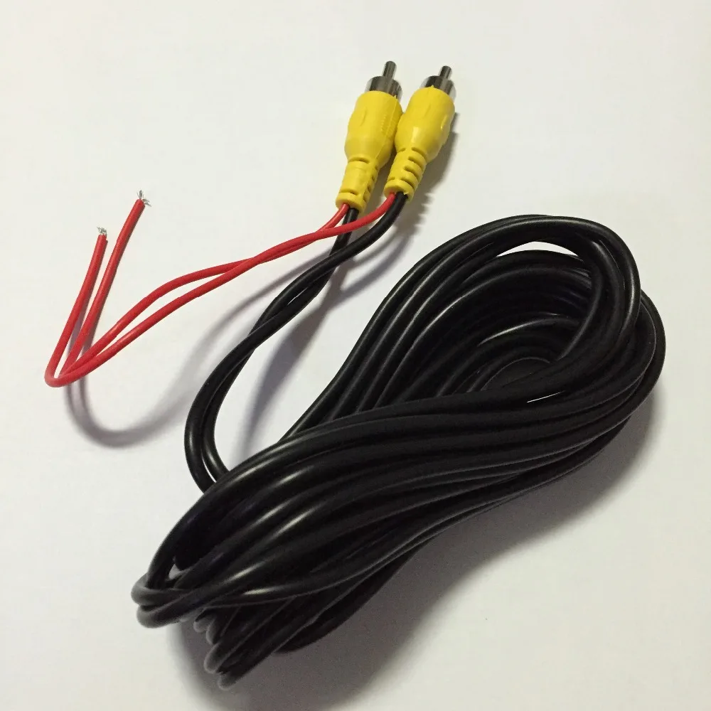 10 Meters RCA Video Signal Cable Waterproof 10M RCA Car Video Cable with Detection Wire For Car Rear View Camera mini DVR Kits