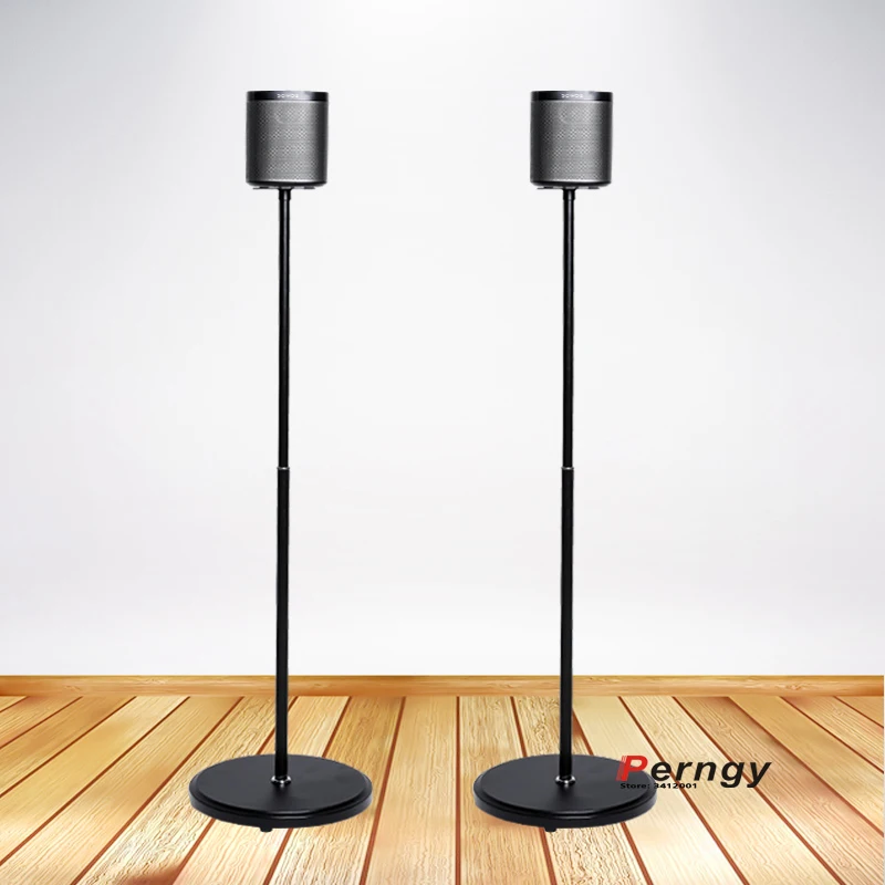 Sonos-Soporte de suelo para altavoz, base de columna redonda ajustable de 95cm-117cm, sonido envolvente, sonos play 1 ONE SL, 1 par = 2 uds.