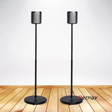 (1 par = 2 peças) suporte redondo para alto-falante sonos play 1, suporte ajustável para piso de 95cm-SO-F1 cm e som surround, 117