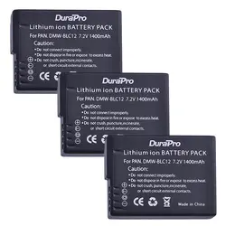 DuraPro 3 шт DMW-BLC12 DMW BLC12 DMWBLC12 Батарея для Panasonic DMW-BLC12E DMW-BLC12PP FZ200 FZ1000 DMC-G5 DMC-G6 GH2 V-LUX4 G5