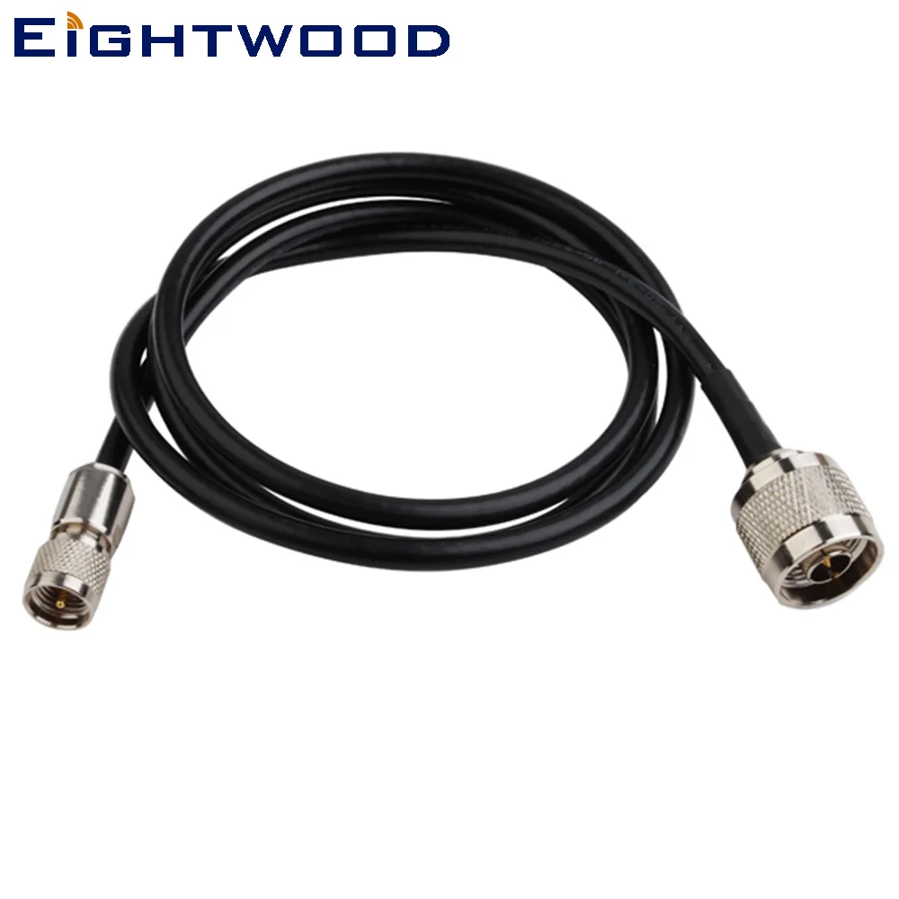 

Eightwood Radio CB Antenna Extension N Male to Mini-UHF Male Straight Pigtail Cable RG58 1M Customizable for Baofeng Kenwood