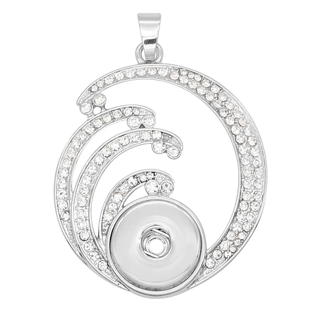 

2019 new design 18mm 20mm snap pendant necklace fit 18mm 20mm snap buttons jewelry for women pendant DIY ginger snaps jewelry