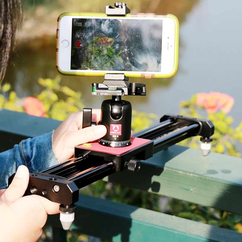 Ulanzi 40cm/15in Mini Aluminum Camera Video Track dolly Slider Rail System for Nikon Canon DSLR camera DV Movie Vlogging Gear