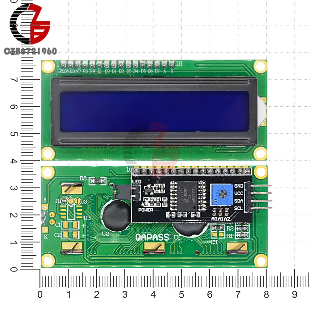 1602 IIC IEC TWI последовательный интерфейс SPI 1602 16X2 символьный ЖК-модуль подсветки синий желтый ЖК-дисплей DC 5 В для Arduino