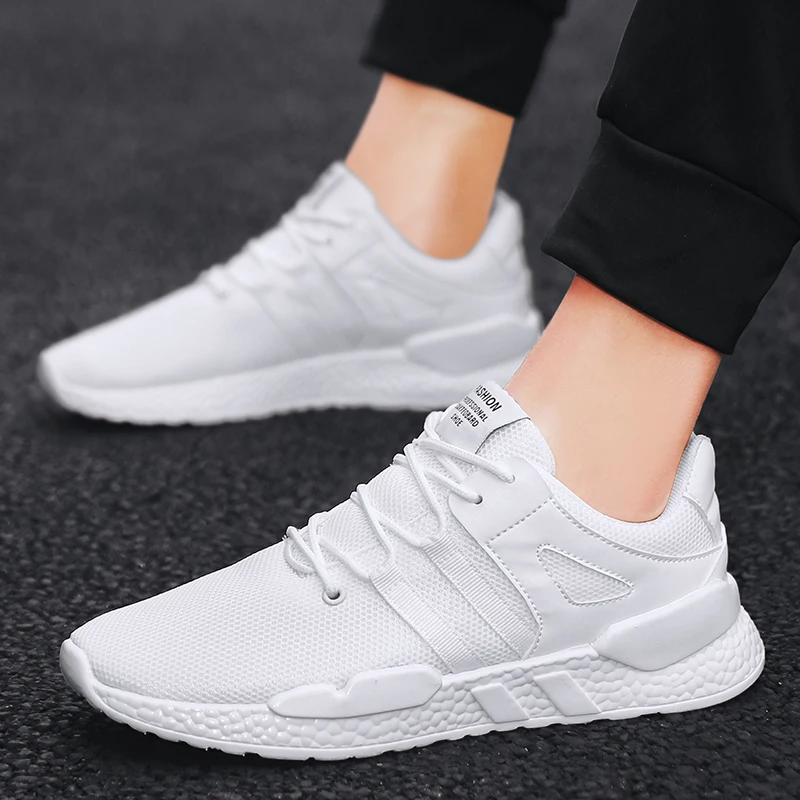 Dear Time Mens Light Breathable Sneakers for Walking Light Grey US 10