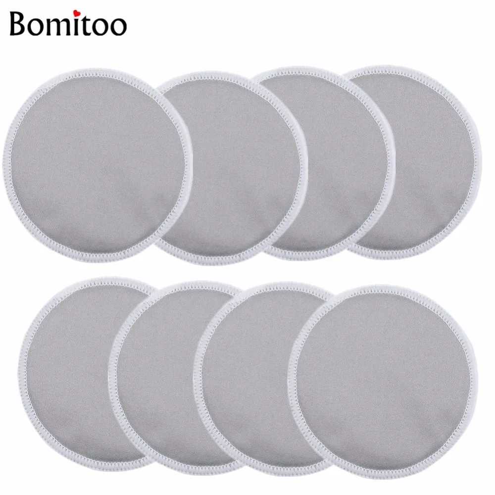 [Bomitoo] 8 Pcs Plain Maternity Nursing Pad Wholesale OEM BabyBreastfeeding Washable Breathable Super Absorb Soft Breast Pads