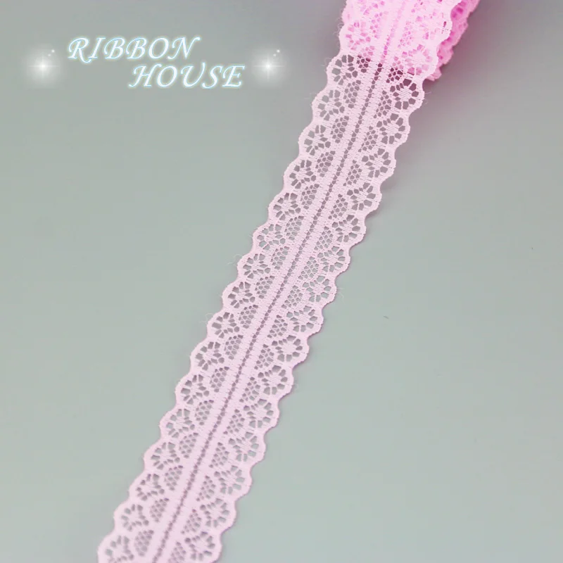 Lace Fabric (10 yards/roll) pink lace fabric Webbing Decoration Lovely gift packing Material