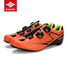 Santic велосипедные дорожные туфли мужские самоблокирующиеся велосипедные туфли гоночная велосипедная обувь сверхлегкие кроссовки из углеродного волокна Sapatilha Ciclismo
