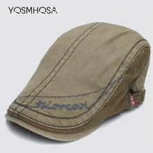 Для женщин высокое качество письмо берет шляпу для Для мужчин хлопок Кепки мужские классические, для водителя грузовика Кепки козырек папа шляпа Весна-осень-зима WH355