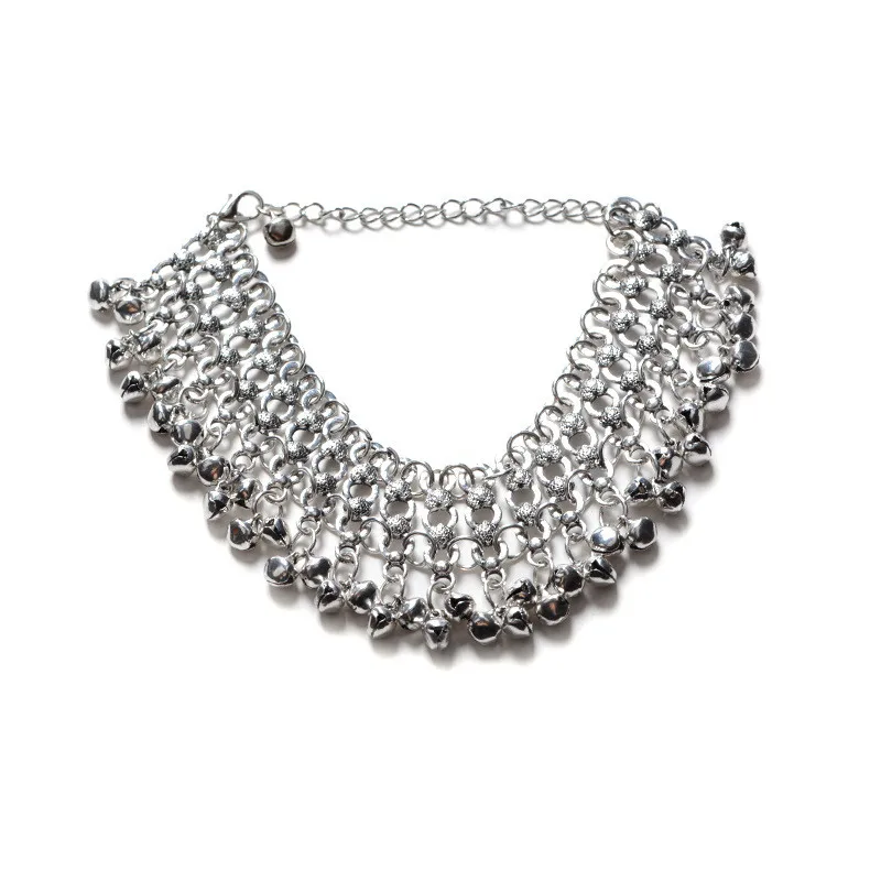 New Fashion Sexy Vintage bells Anklet Chain Lots Bell Beads Ankle Bracelet Foot Jewelry For Women Barefoot Sandal