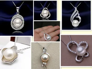 

2018 New Arrival Lastest Charm Beautiful 10-12mm Freshwater Real Pearl Pendant, no Chains, Good/Nice Gift 10 PCS/LOT